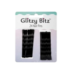 Black Hair Pins, 65mm - 24 Piece